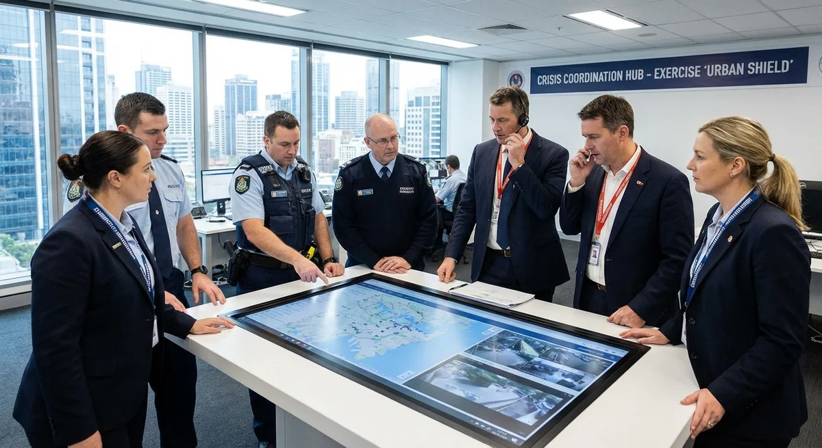 Active armed offender training session in an Australian workplace