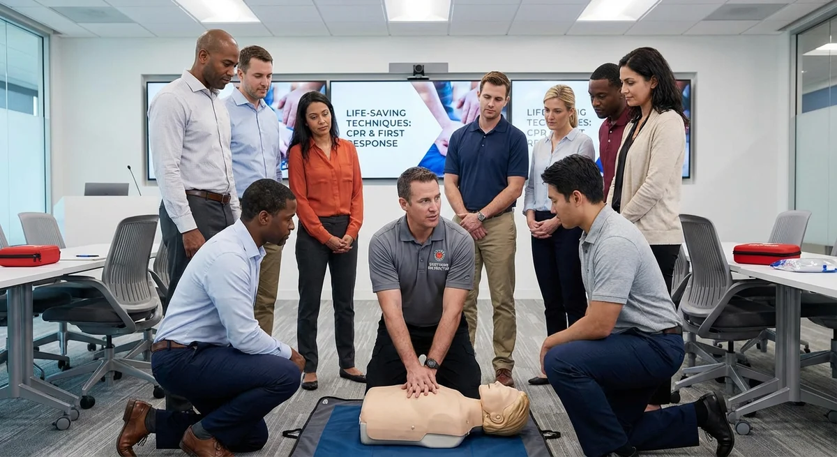 Emergency awareness training session for all staff in an Australian workplace